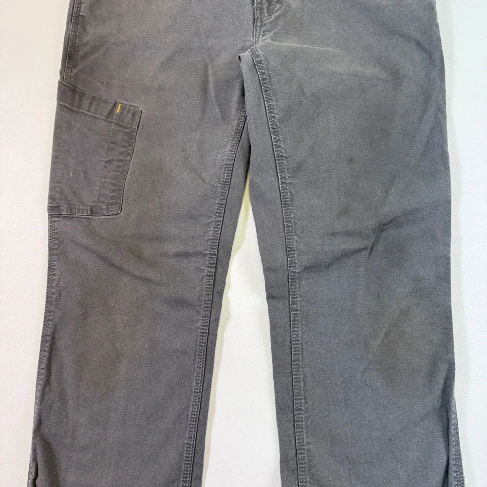 Ariat Rebar M4 Work Pants Mens 34x32 Grey Durastretch Relaxed Straight *Stains